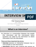 Interview Skills: Prof. Vinamra Nayak