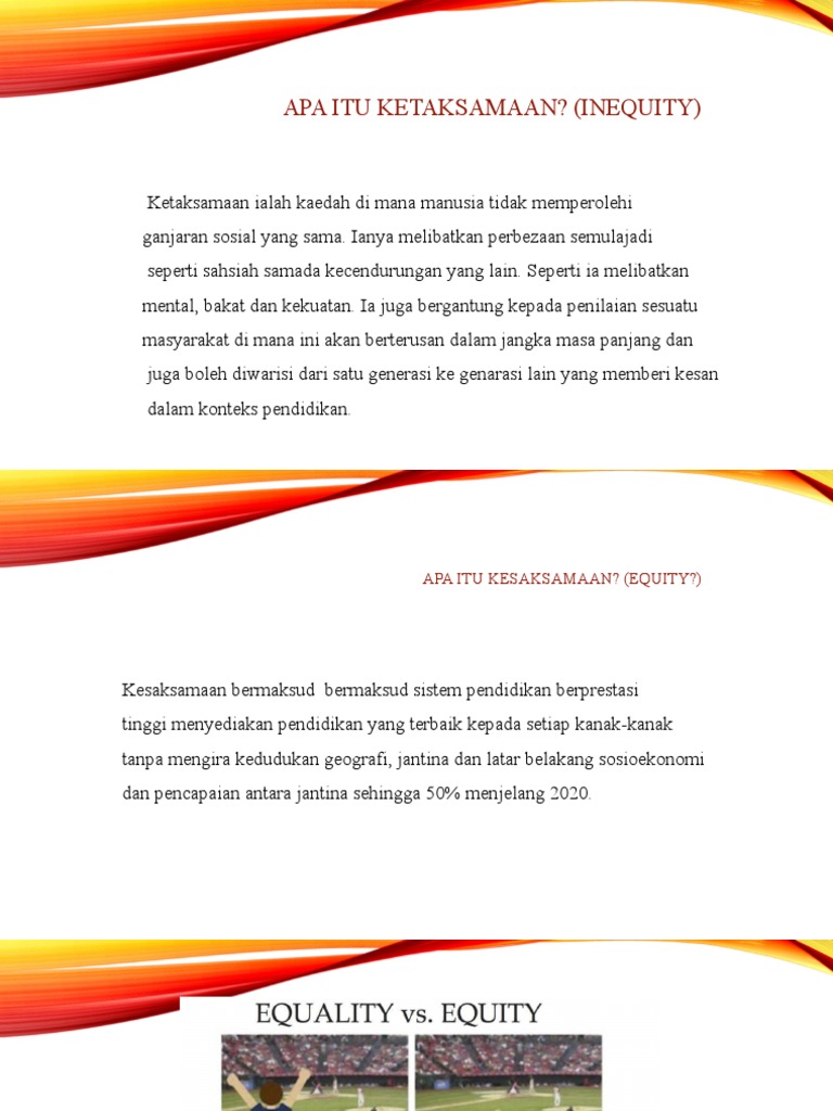 Pendidikan Sains Dan Kesaksamaan | PDF