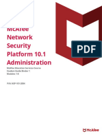 Mcafee Network Security Platform 10.1 Administration: Mcafee Education Services Course Student Guide Binder 1 Modules 1-8