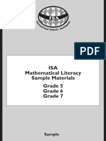 ISA Sample Maths G5-7 PDF