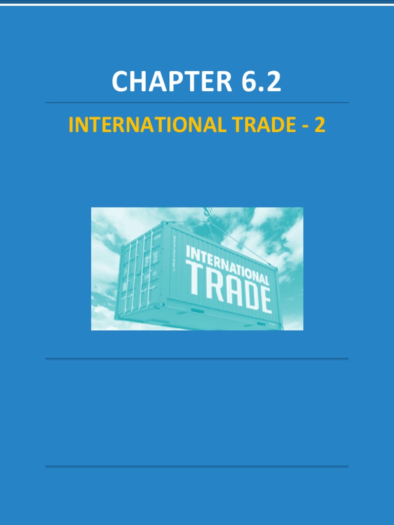 IGCSE COMMERCE Chapter 6.2 PDF | PDF | Exports | Taxes