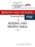Lesson 08 - Reading and Writing Skills