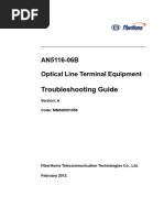 AN5116-06B Optical Line Terminal Equipment Troubleshooting Guide (Version A)