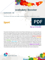 English Vocabulary Booster: Sport