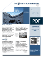 Water Quality From Glacier To Human Habitats