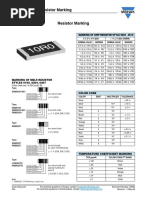 Surface Mount Resistor Marking: Vishay