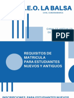 Proceso de Matrículas I.E.O. LA BALSA PDF