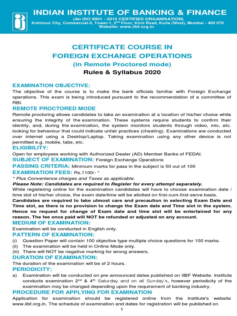 CCFE Exam Registration Guidelines | PDF | Test (Assessment) | Banks