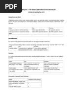 Wavy Wayne' S 100 Most Useful ProTools Shortcuts