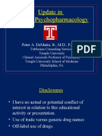 Update in Clinical Psychopharmacology: Peter A. Demaria, JR., M.D., Fasam