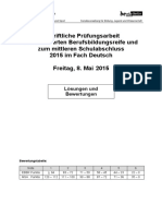 Deutschprüfung 2015 - Lösungen Und Bewertungen PDF