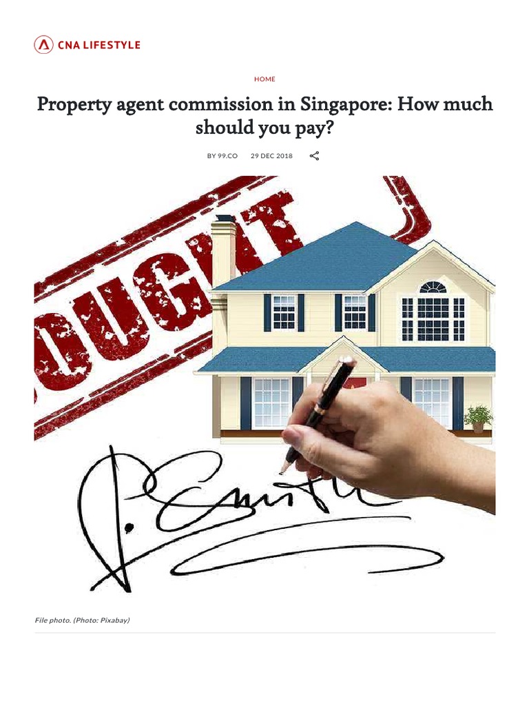 Property Agent Commission in Singapore How Much Should You Pay? PDF