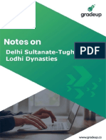 Delhi Sultanate Tughluq To Lodhi Dynasties English Updated 20 PDF