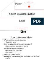 Adjoint - Transport FMF Bor - Kos v1.0s