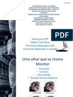 Apresentação Sobre Monitores CRT e Video Tela Plana