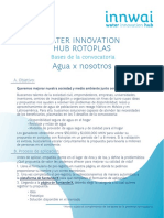 Bases de La Convocatoria Innwai Water Innovation Hub Rotoplas 2020 PDF