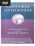 Anindita Niyogi Balslev - Cultural Otherness. Correspondence With Richard Rorty (1999) PDF