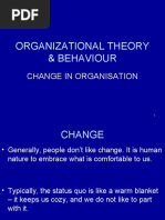 Organizational Theory & Behaviour Changeppt