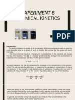Experiment 6: Chemical Kinetics