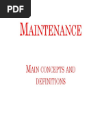 Aintenance: Ain Concepts and Definitions