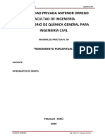 Informe N°9-Rendimiento Porcentual