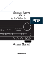 Harman Kardon AVR 35 Owners Manual