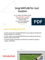 Nonlinear Equation Solution (Lab) (Revised)