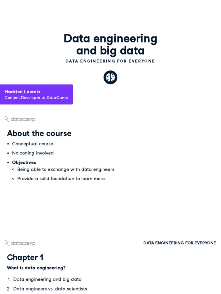 Introduction To Data Engineering Basics Pdf Big Data Business