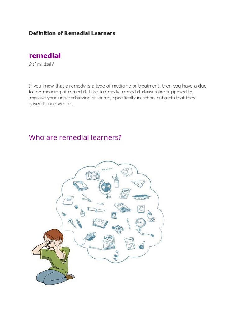 Understanding Remedial Learners | PDF | Special Education | Learning