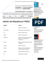 Todas Las Etiquetas html5 Que Existen
