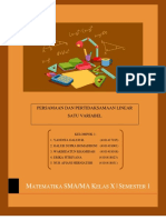 Persamaan dan Pertidaksamaan Linear Satu Variabel