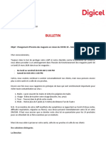 Bulletin Aux Dealers - Changement D'horaire Des Magasins en Raison Du COVID-19
