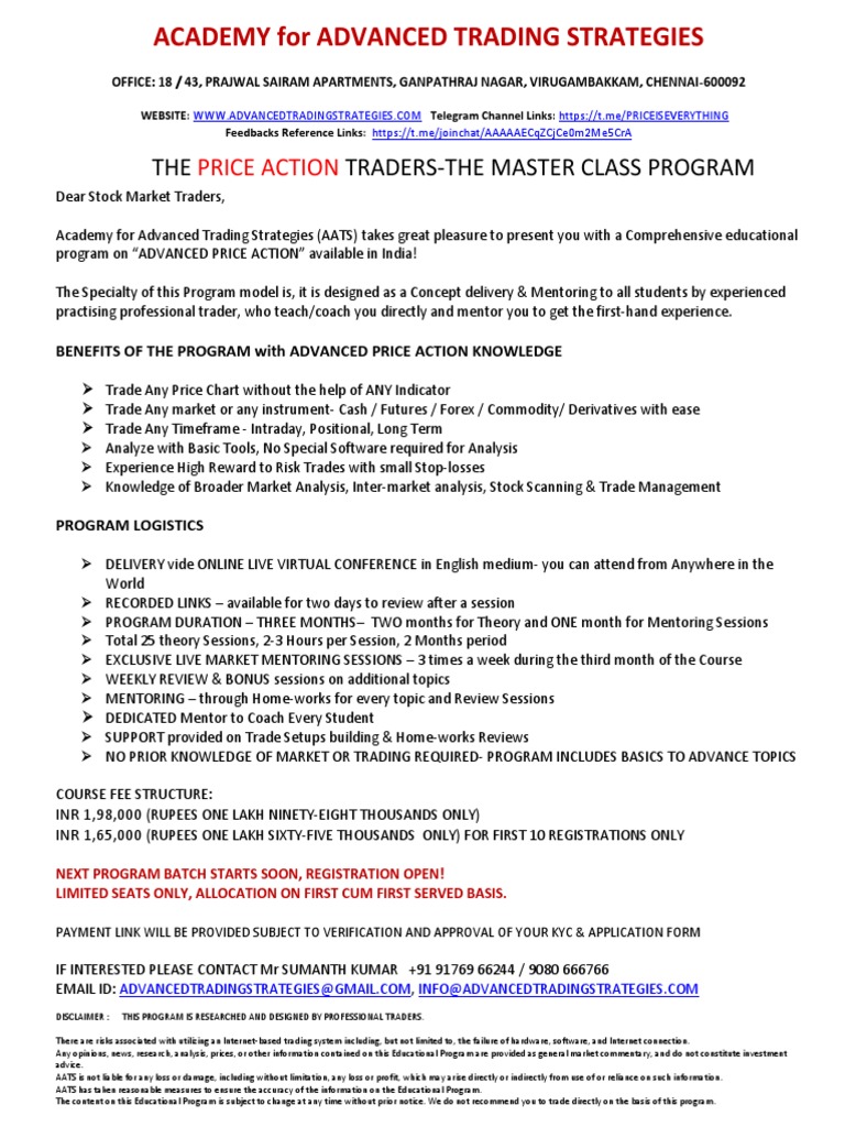 Master Advanced Price Action Trading | PDF