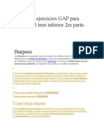 Rutina de Ejercicios GAP para Reforzar El Tren Inferior 2da Parte