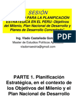 Planificación estratégica en el Perú: Objetivos del Milenio, Plan Nacional de Desarrollo y Planes de Desarrollo Concertado