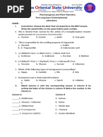 Pharmacognosy and Plant Chemistry