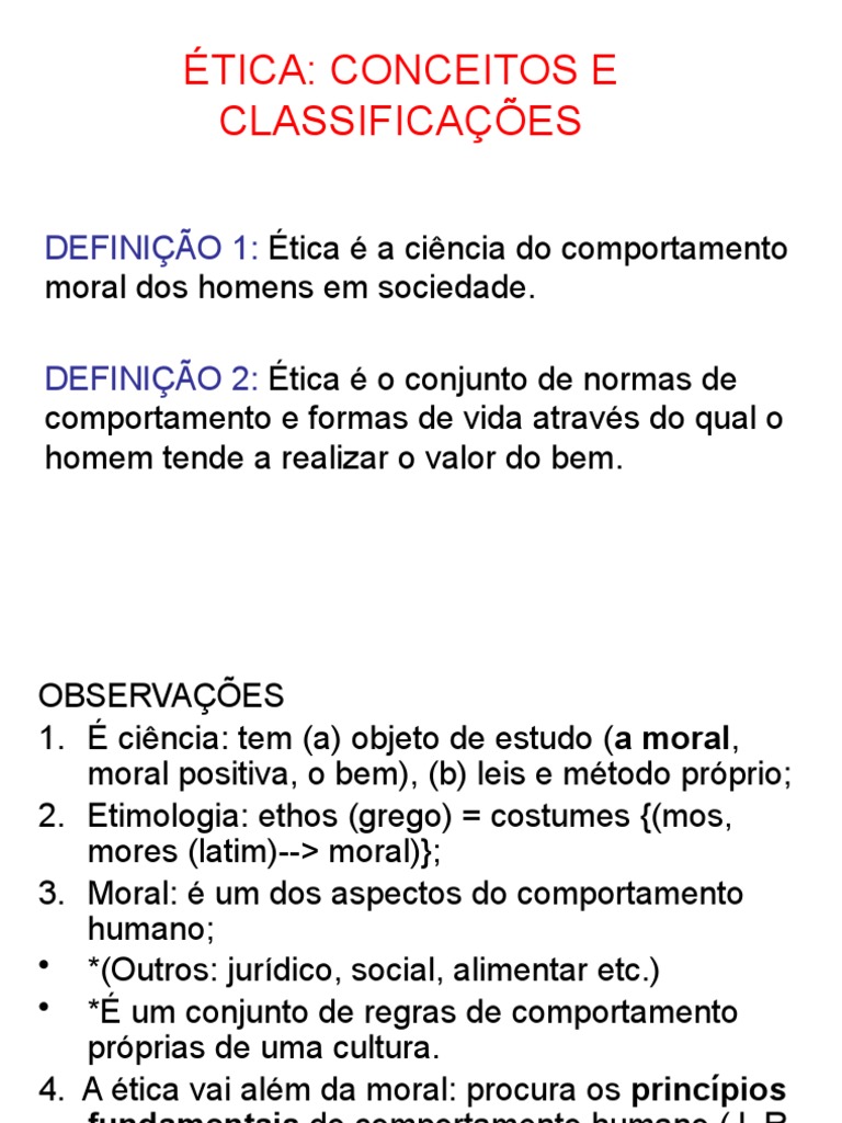 Conceitos e Classificações da Ética | PDF | Aristóteles | Felicidade
