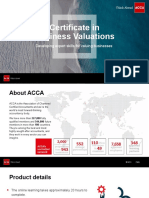 ACCA - IAPI Certificate - in - Business - Valuations FIN