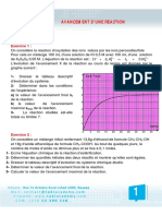 Avancement D - Une Réaction