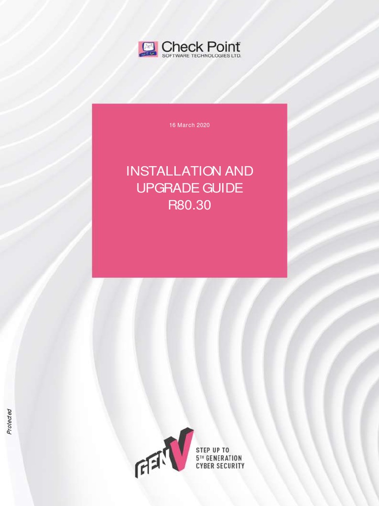 CP R80.30 Installation and Upgrade Guide - Cleaned PDF | PDF | Backup ...