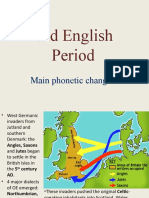 Old English Period: Main Phonetic Changes