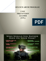 Army Substance Abuse Program Unit Prevention Leader (UPL)