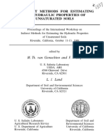 Indirect Methods For Estimating The Hydraulic Properties of Unsaturated Soils