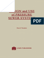 Design and Use of Pressure Sewer Systems 1987