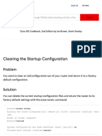 Clearing The Startup Configuration - Cisco IOS Cookbook, 2nd Edition (Book)