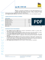 eni i-Sigma top MS 15W-40 Diesel Engine Oil Data Sheet