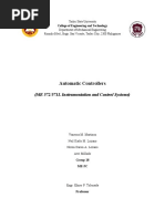 Automatic Controllers: (ME 572/571L Instrumentation and Control Systems)