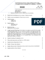 Sem II Transportation Economics N Evaluation