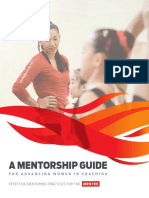 A Mentorship Guide: For Advancing Women in Coaching