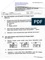 Soal Ulangan Kelas 1 Tema 1 - Diriku K13 PDF